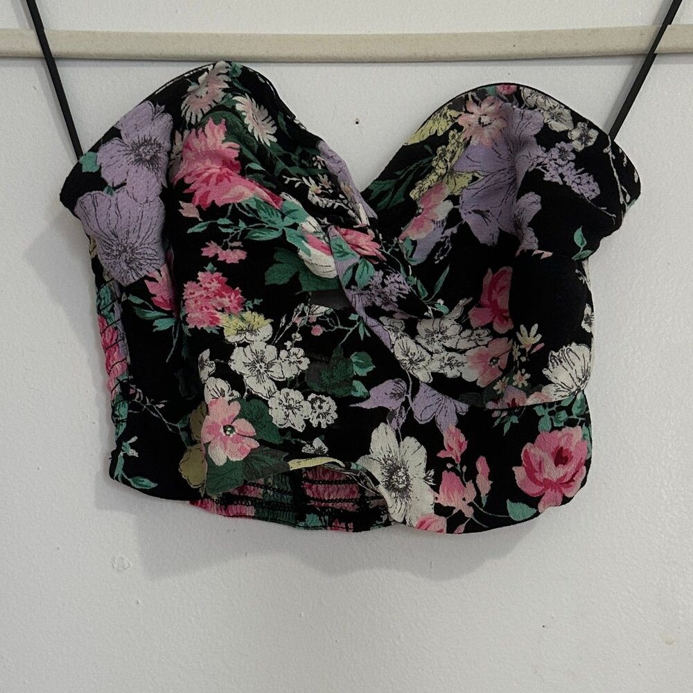 Floral Strapless Tube Top